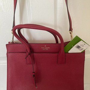 Kate Spade Bag/Tote/Satchel Crimson/Cranberry- NWT -